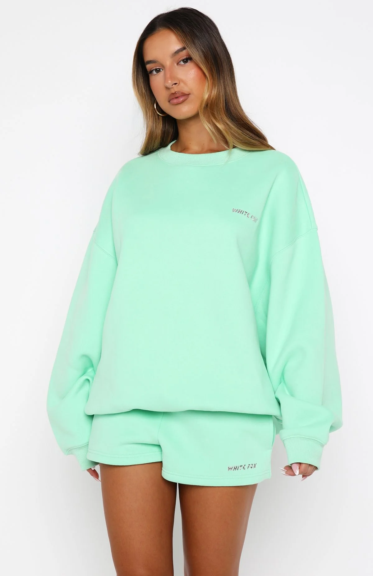 Test Drive Oversized Sweater Mint - White Fox Boutique