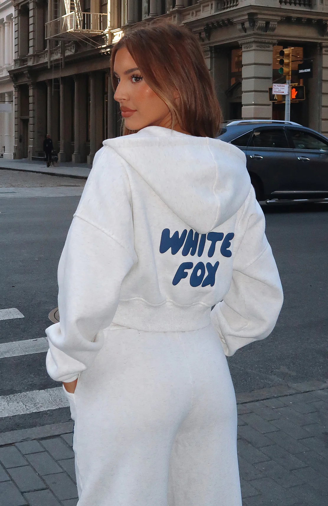 Offstage Cropped Zip Hoodie Mineral Grey - White Fox Boutique