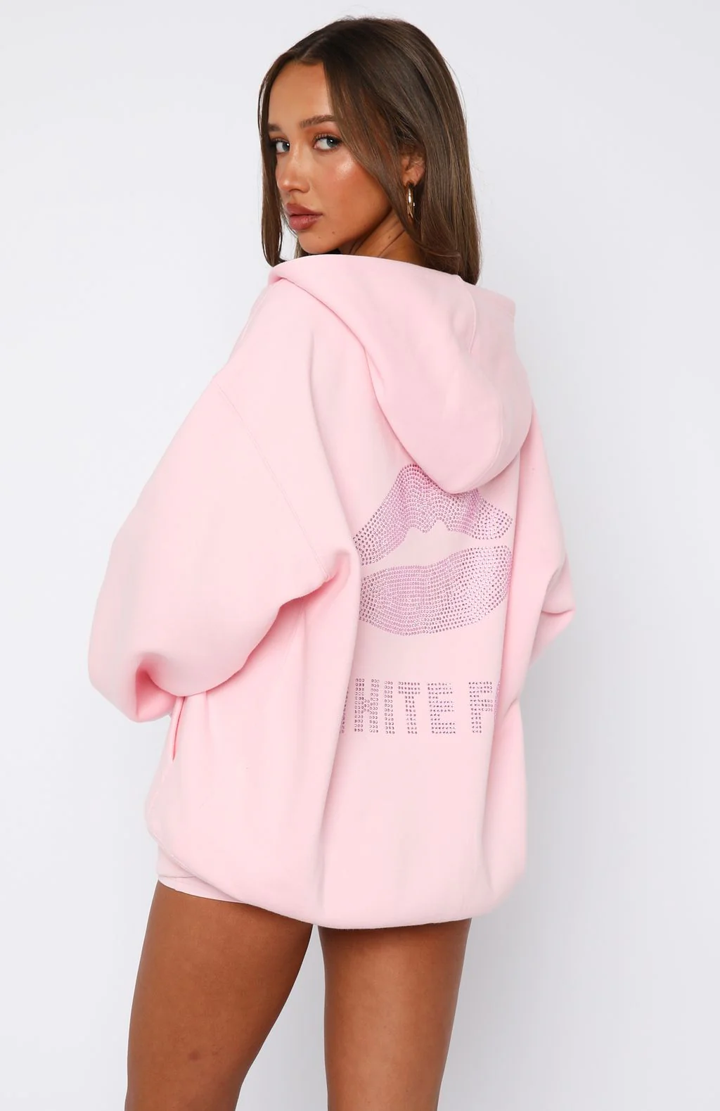 Celebrating Love Zip Front Hoodie Pink - White Fox Boutique