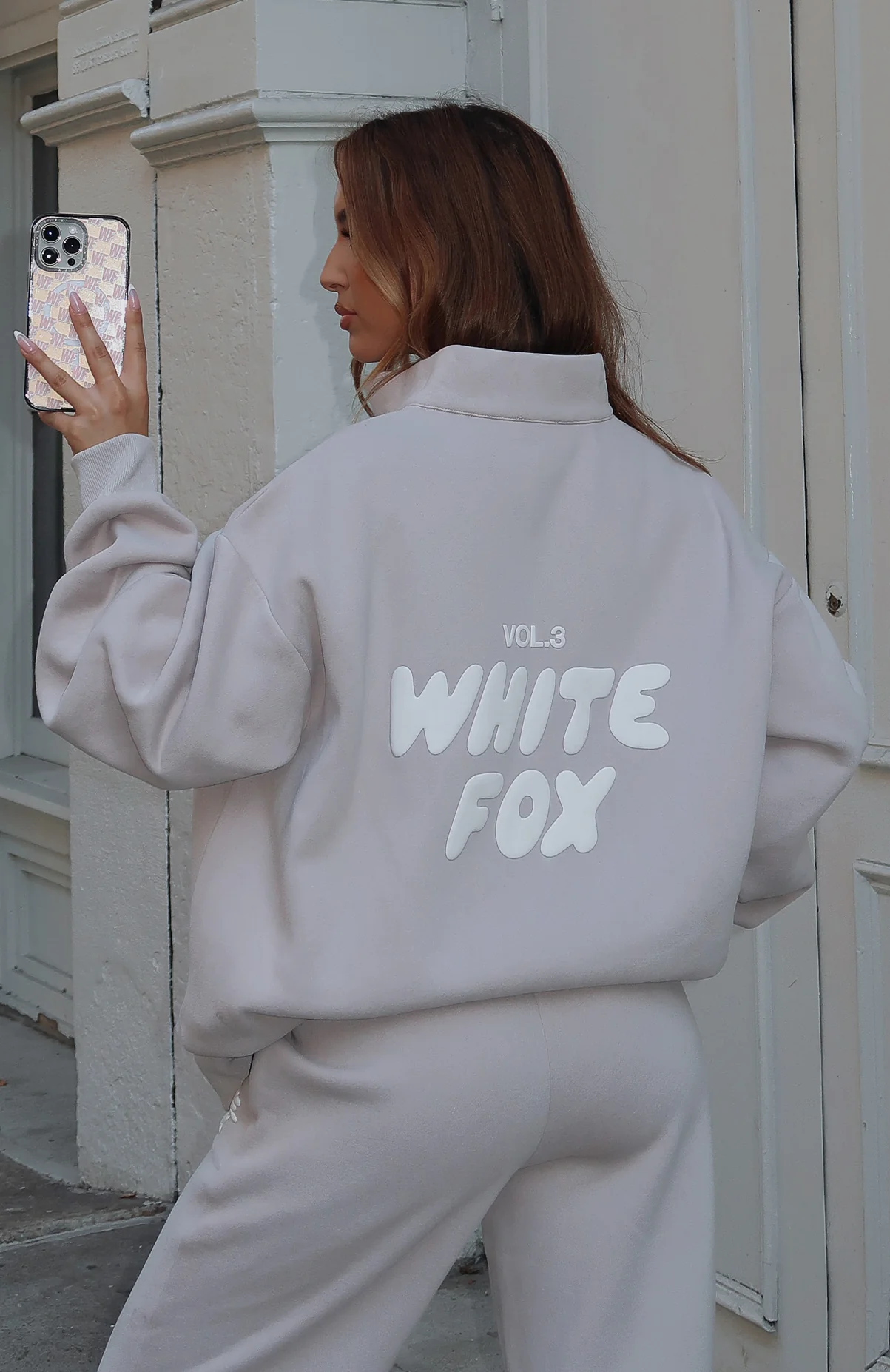 Offstage Zip Front Sweater Moon - White Fox Boutique