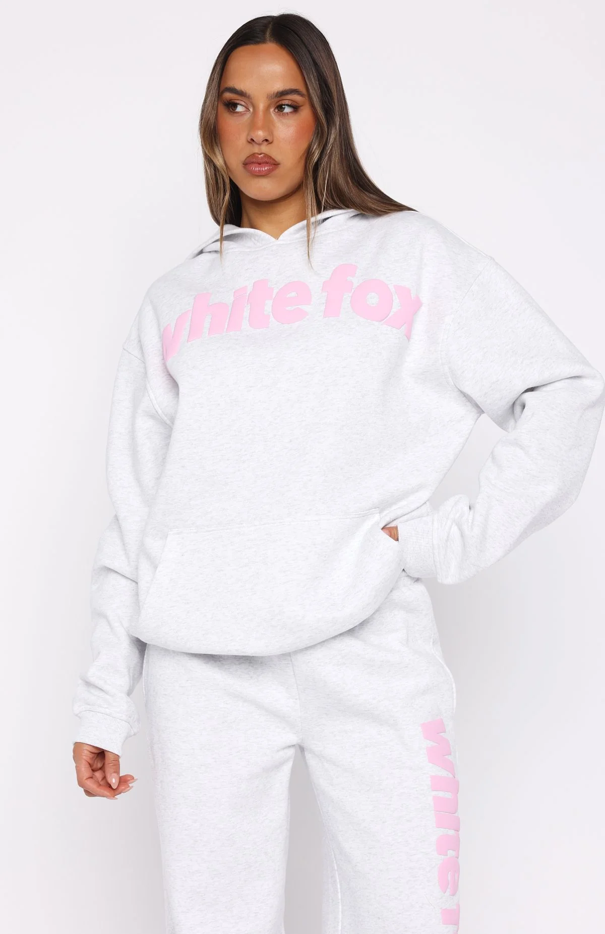 From The Archives Kenzie Oversized Hoodie Grey Marle - White Fox Boutique