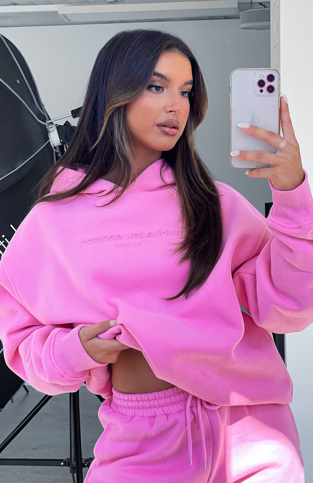Future Forward Oversized Hoodie Candy Pink - White Fox Boutique