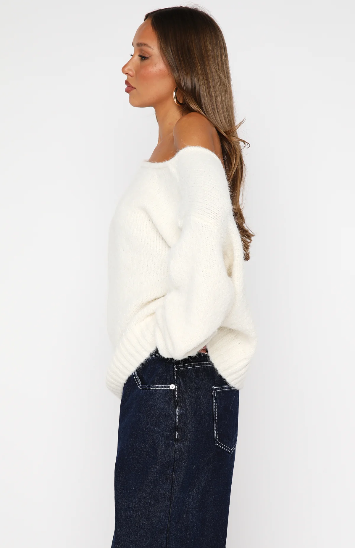 Softer Love Knit Sweater Off White - White Fox Boutique